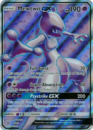 Mewtwo gx deals secret rare