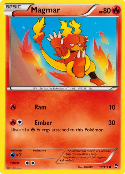 Magmar 10/111 - Pokemon XY Furious Fists Card