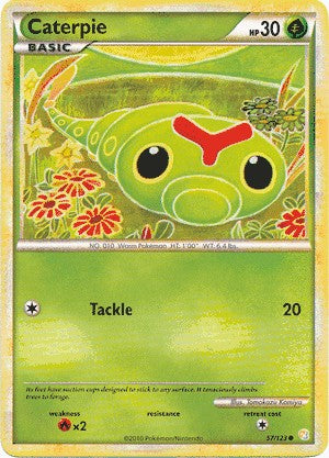 Pokemon HeartGold SoulSilver Single Card Common Caterpie 57/123