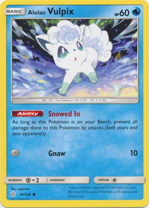 Alolan Vulpix - 39/236 Cosmic Eclipse