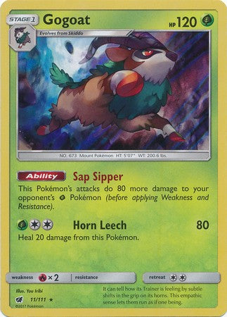 Gogoat 11/111 Holo Rare - Pokemon Crimson Invasion Card