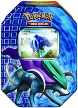 Pokemon 2010 Trading Card Game Suicune Holiday Tin