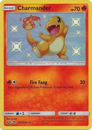 Charmander - SV6/SV94 - Shiny Rare Sun & Moon: Hidden Fates Singles