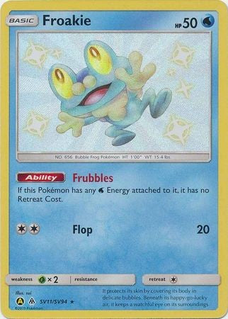 Froakie - SV11/SV94 - Shiny Rare Sun & Moon: Hidden Fates Singles