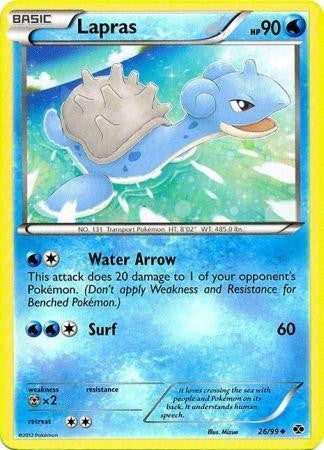 Pokemon Next Destinies Reverse Holo Uncommon Card - Lapras 26/99