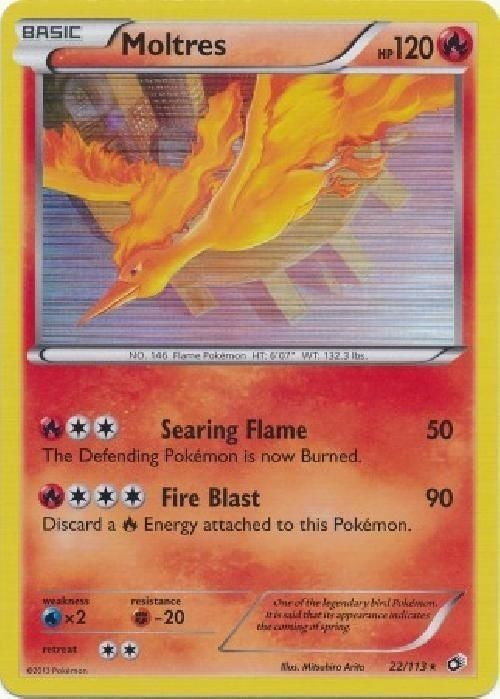 Moltres 22/113 - Pokemon Legendary Treasures Holo Rare Card