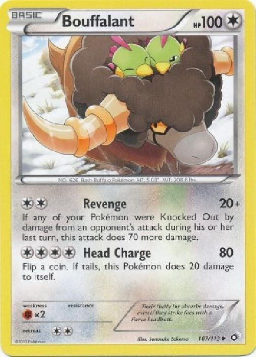 Bouffalant 107/113 - Pokemon Legendary Treasures Uncommon Card