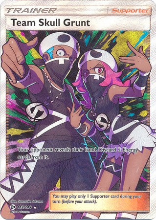 Team Skull Grunt 149/149 Full Art - Pokemon Sun & Moon Base Set Single Card