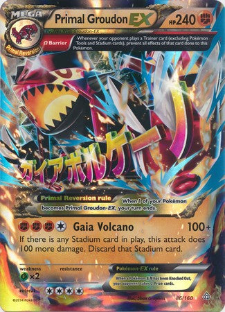 Primal Groudon EX 86/160 - Oversized Pokemon Promo Card