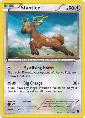 Stantler 91/122 Uncommon - Pokemon XY Breakpoint Card