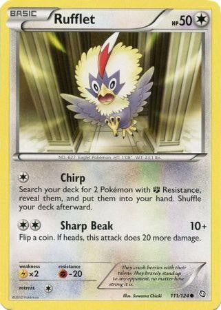 Rufflet 111/124 - Pokemon Dragons Exalted Common Card