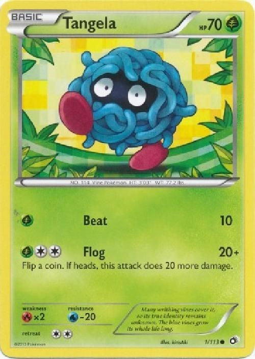 Tangela 1/113 - Pokemon Legendary Treasures Common Card