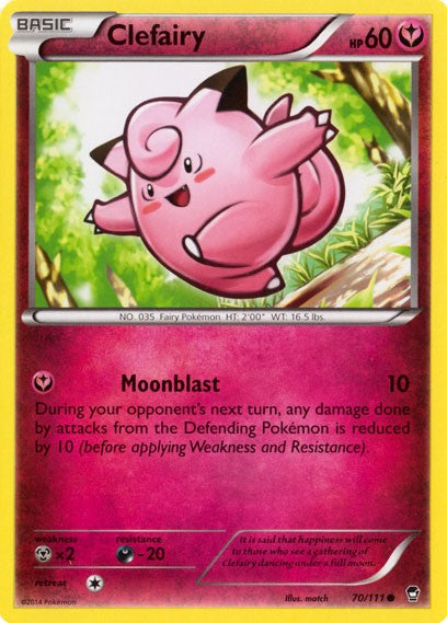 Clefairy 70/111 - Pokemon XY Furious Fists Card