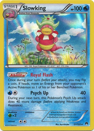 Slowking 21/122 Holo - Pokemon XY Breakpoint Card