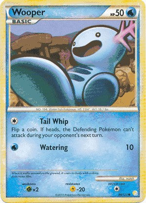 Pokemon HeartGold SoulSilver Single Card Common Wooper 88/123