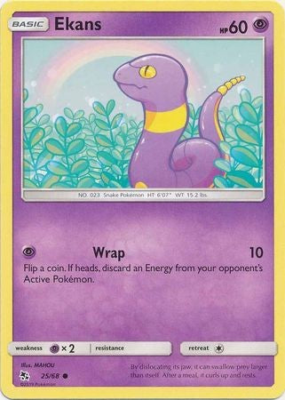 Ekans - 25/68 - Common Sun & Moon: Hidden Fates Singles