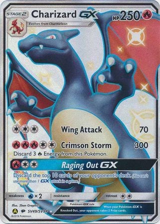 Charizard GX - SV49/SV94 - Shiny Ultra Rare Sun & Moon: Hidden Fates Singles