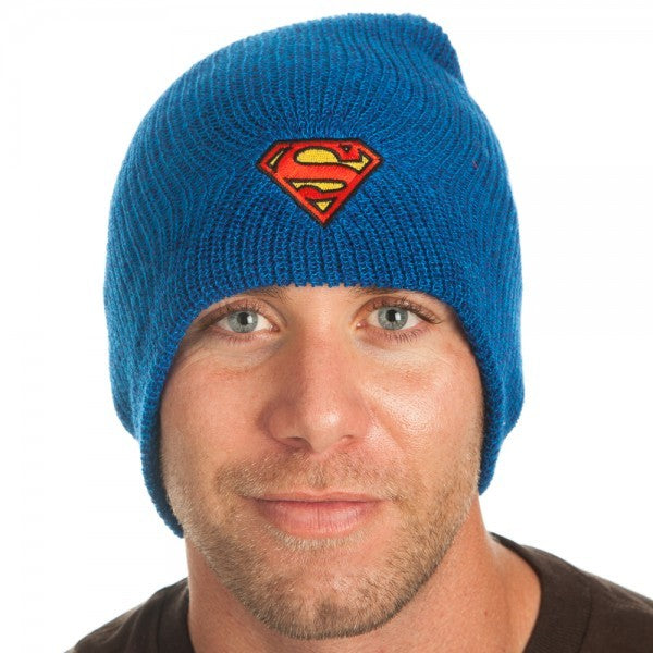 Superman Marled Slouch Beanie