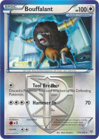 Bouffalant 114/135 - Pokemon Plasma Storm Rare Card