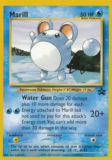 Marill 29 - Pokemon Rare Promo Card