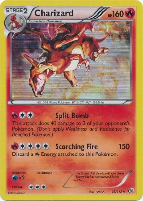 Charizard 19/113 - Pokemon Legendary Treasures Holo Rare Card