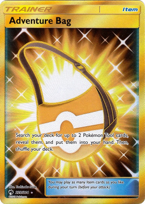 Adventure Bag - 228/214 - Sun & Moon: Lost Thunder Secret Rare