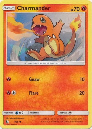 Charmander - 7/68 - Common Sun & Moon: Hidden Fates Singles