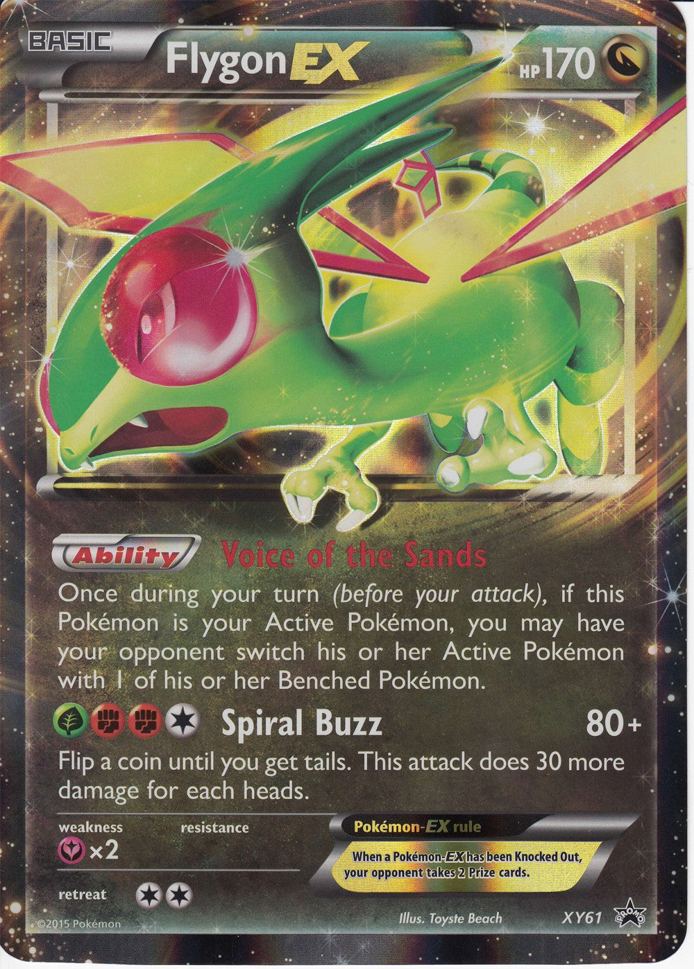 Flygon EX XY61 - Jumbo Pokemon Ultra Rare Card – PokeOrder.com