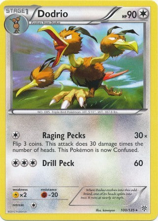 Dodrio 100/135 - Pokemon Plasma Storm Rare Card