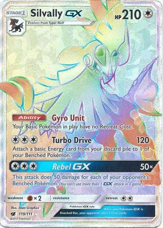 Silvally GX 119/111 Hyper Rare - Pokemon Crimson Invasion Card