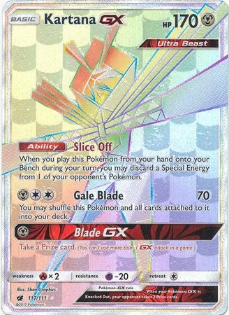 Kartana GX 117/111 Hyper Rare - Pokemon Crimson Invasion Card