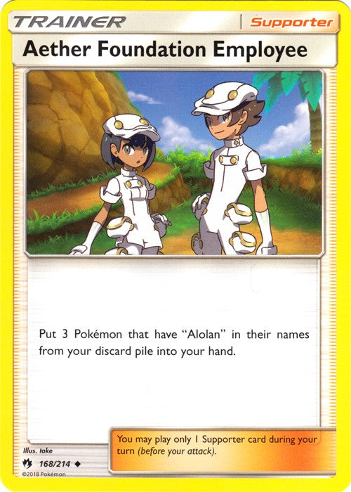 Aether Foundation Employee - 168/214 Pokemon » SM Lost Thunder Uncommon