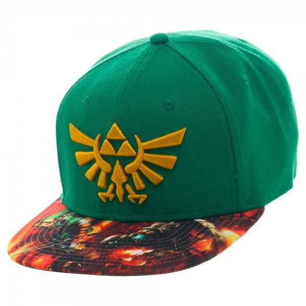 Nintendo Zelda Sublimated Bill Snapback